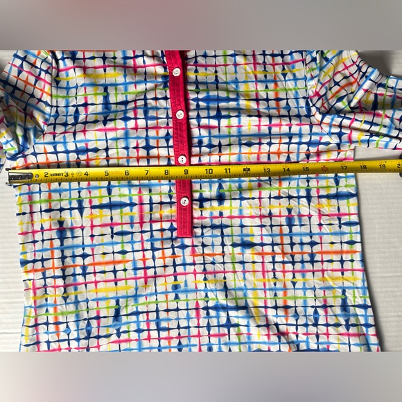 Kinöna Golf Women’s Shirt XS Italian Fabric 1/4‎ Zipper 3/4 Sleeve $119 - Picture 4 of 7